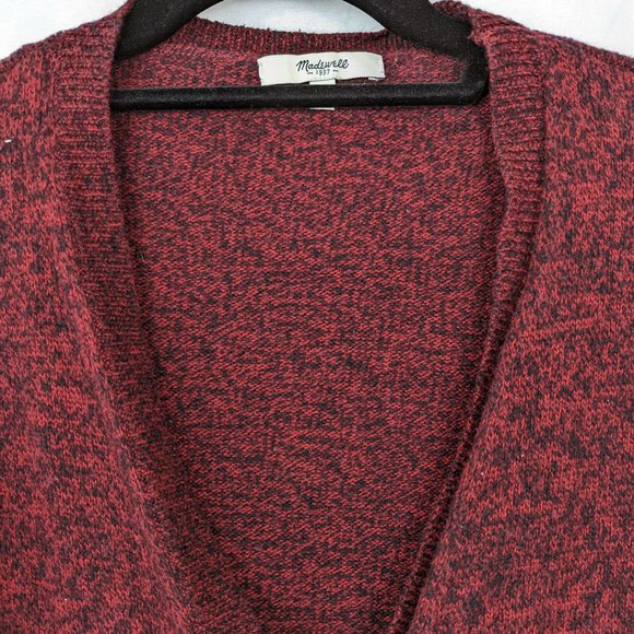 Madewell Landscape Burgundy Cardigan Size Extra Small - Picture 5 of 12